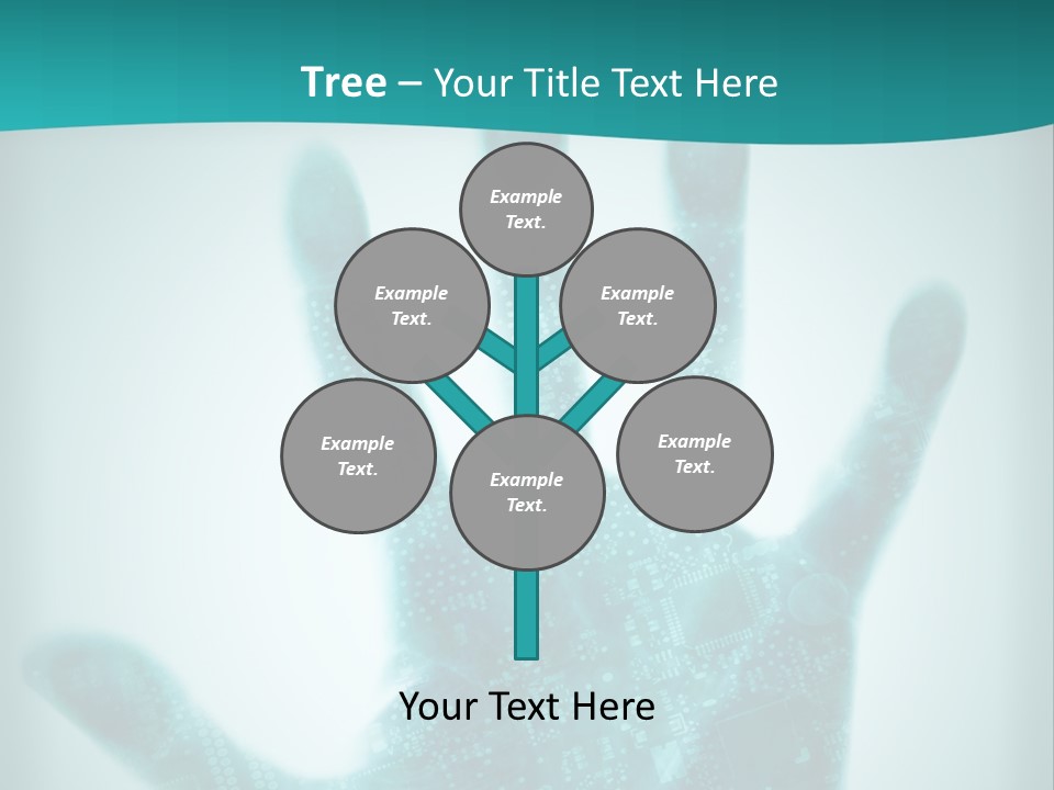 Technological Hand Motherboard PowerPoint Template