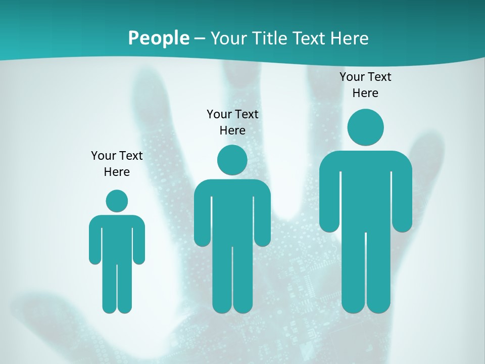 Technological Hand Motherboard PowerPoint Template