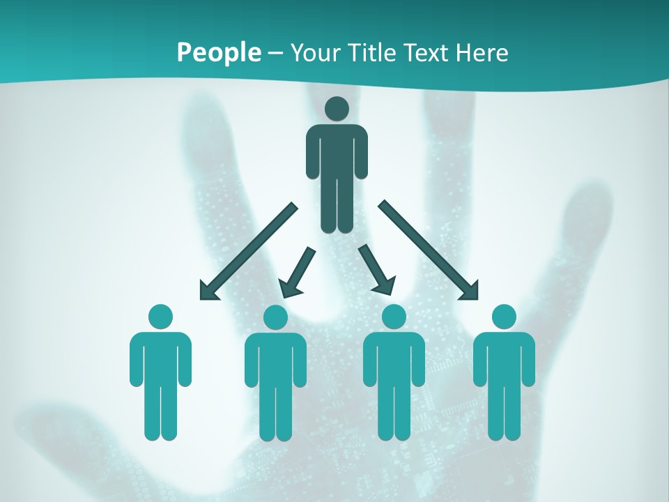 Technological Hand Motherboard PowerPoint Template