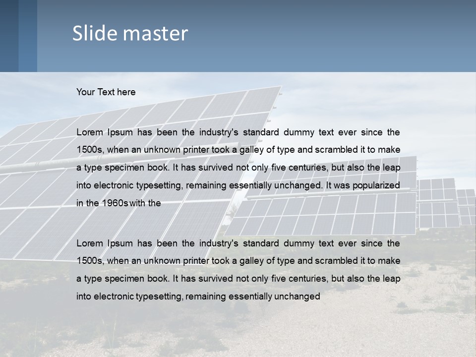 Air Electric Equipment PowerPoint Template