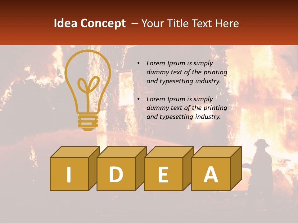 Electric Industry Electricity PowerPoint Template