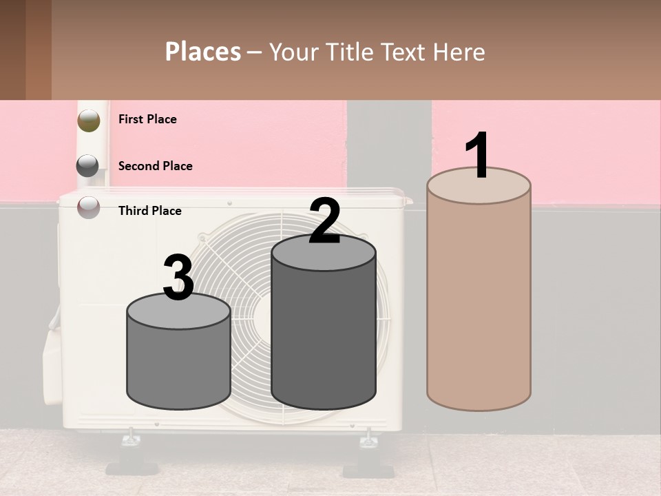 Conditioner Cold Heat PowerPoint Template