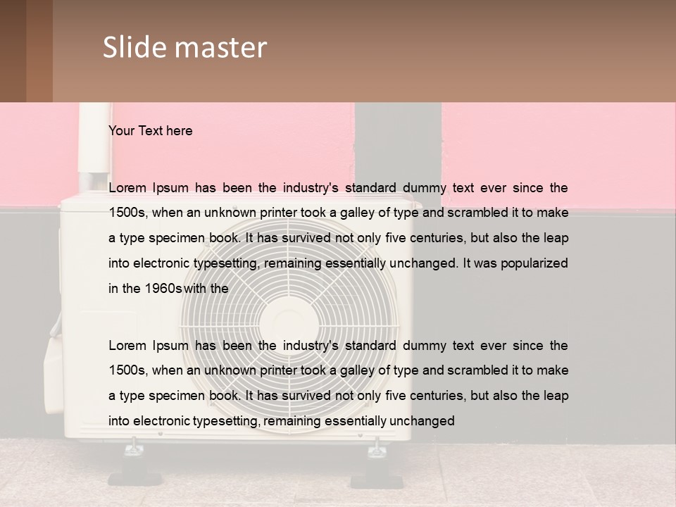 Conditioner Cold Heat PowerPoint Template