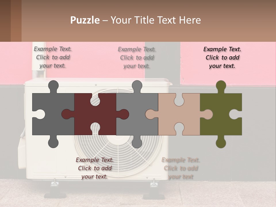 Conditioner Cold Heat PowerPoint Template