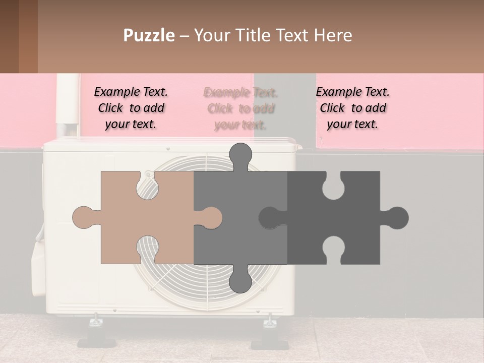 Conditioner Cold Heat PowerPoint Template