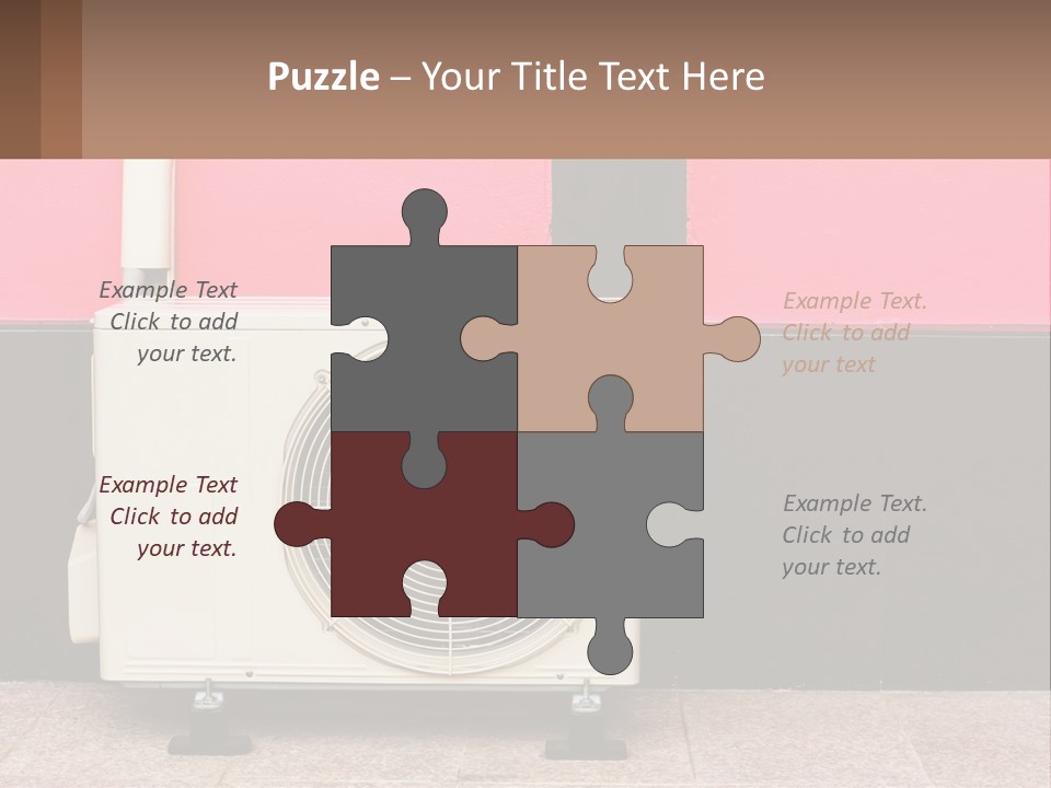 Conditioner Cold Heat PowerPoint Template