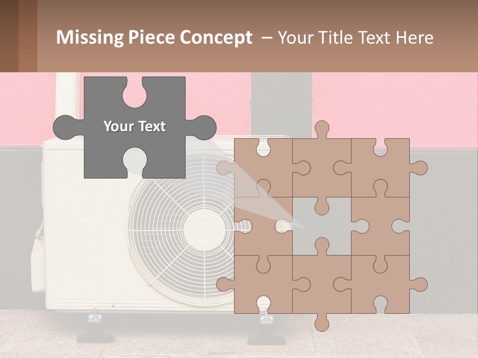 Conditioner Cold Heat PowerPoint Template