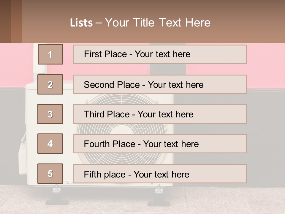 Conditioner Cold Heat PowerPoint Template