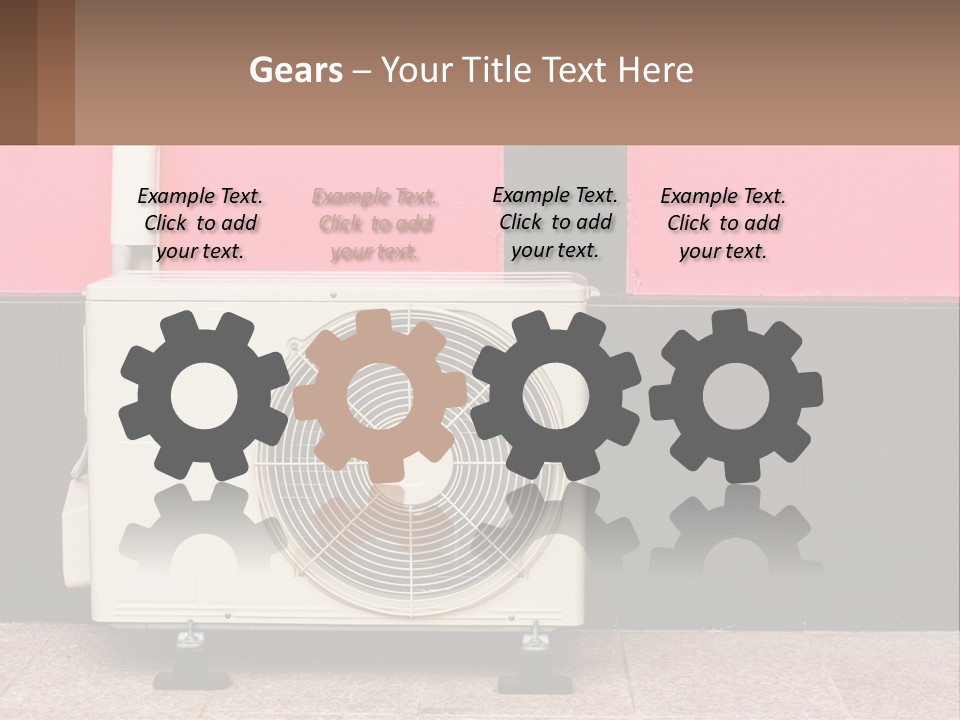 Conditioner Cold Heat PowerPoint Template