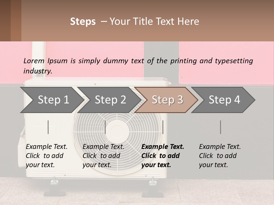 Conditioner Cold Heat PowerPoint Template