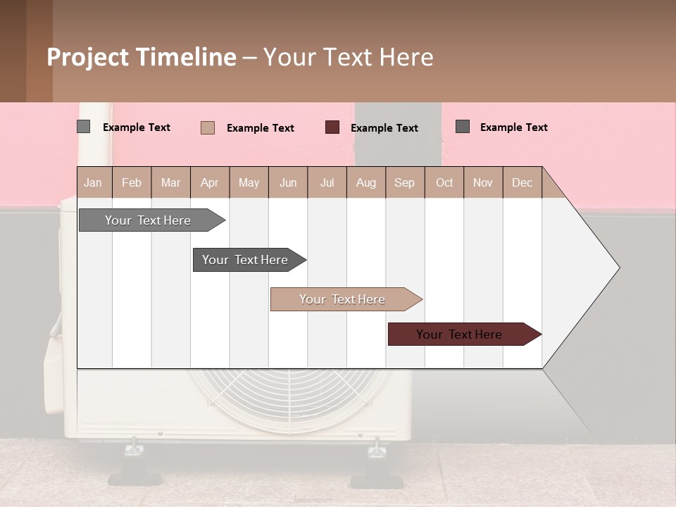 Conditioner Cold Heat PowerPoint Template