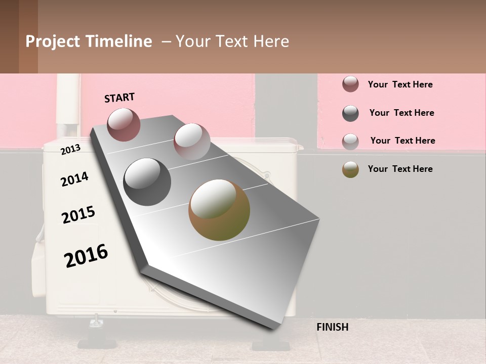 Conditioner Cold Heat PowerPoint Template