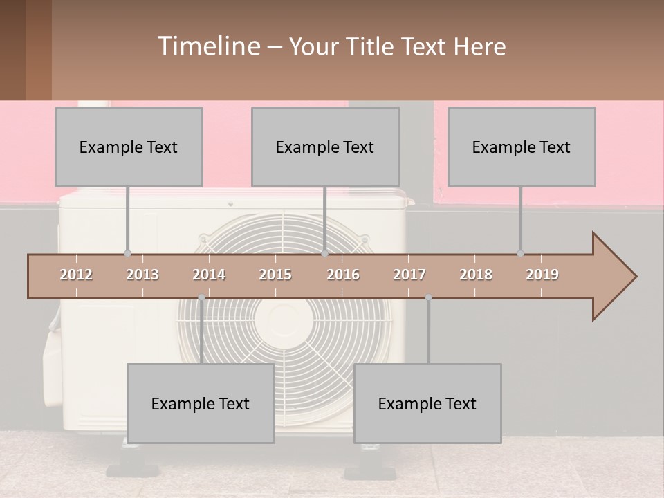 Conditioner Cold Heat PowerPoint Template