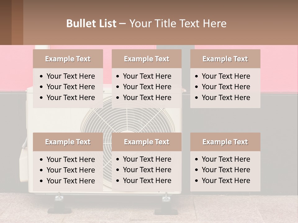 Conditioner Cold Heat PowerPoint Template