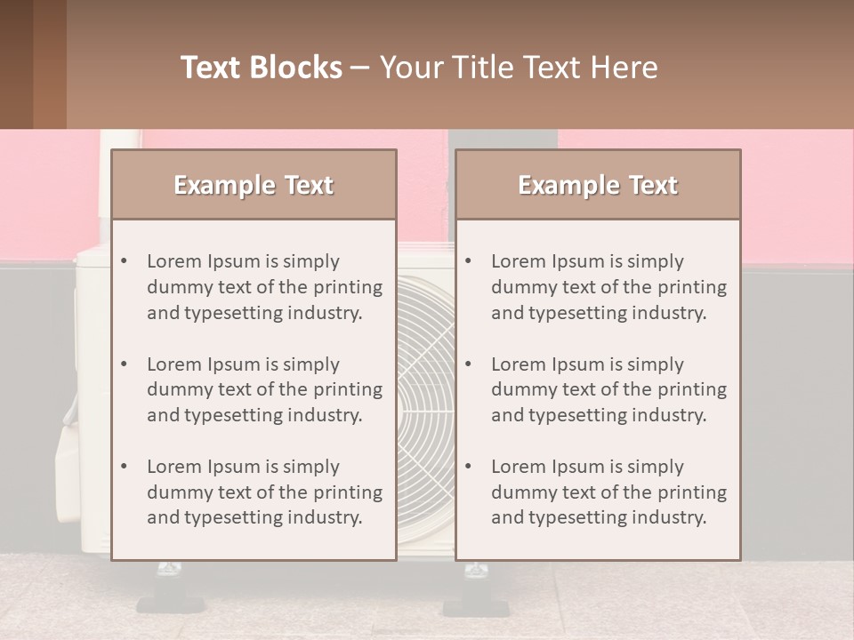 Conditioner Cold Heat PowerPoint Template