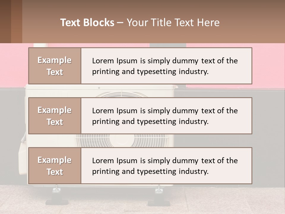 Conditioner Cold Heat PowerPoint Template