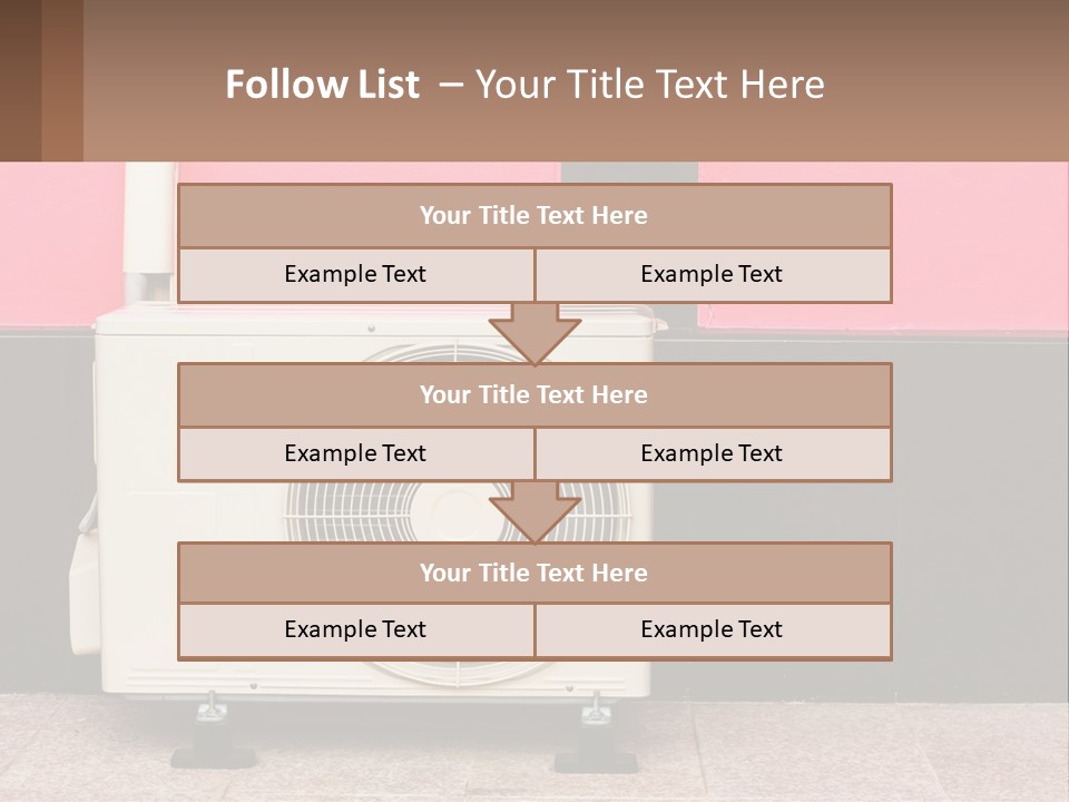 Conditioner Cold Heat PowerPoint Template