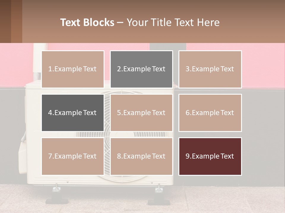 Conditioner Cold Heat PowerPoint Template