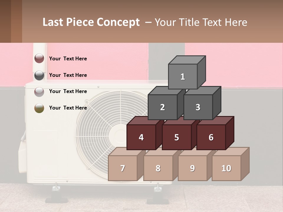 Conditioner Cold Heat PowerPoint Template