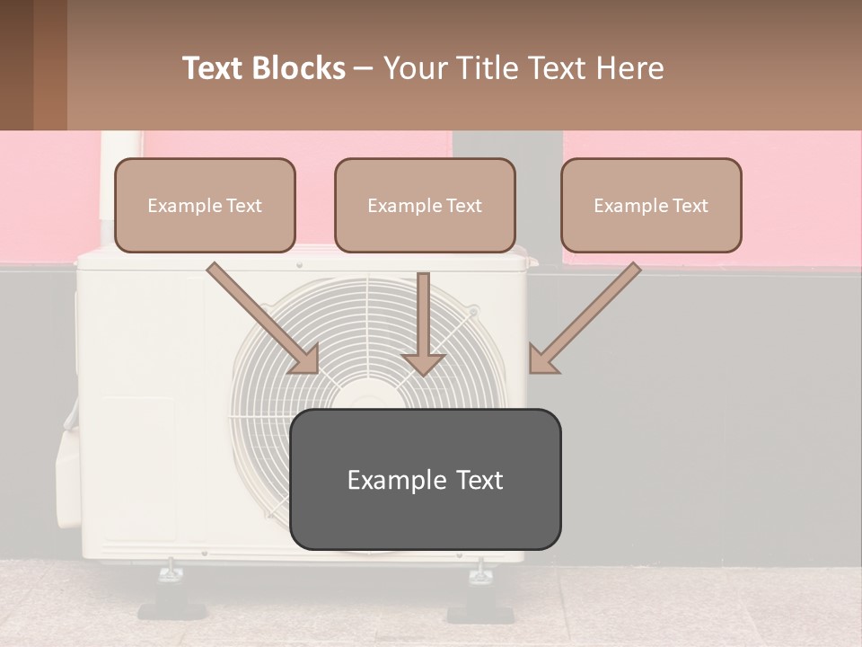 Conditioner Cold Heat PowerPoint Template