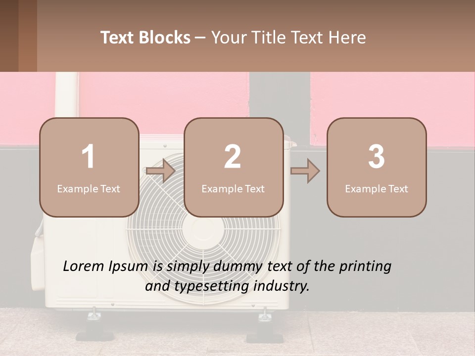 Conditioner Cold Heat PowerPoint Template