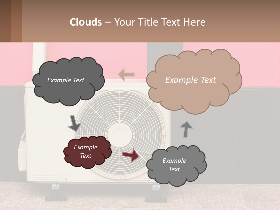 Conditioner Cold Heat PowerPoint Template