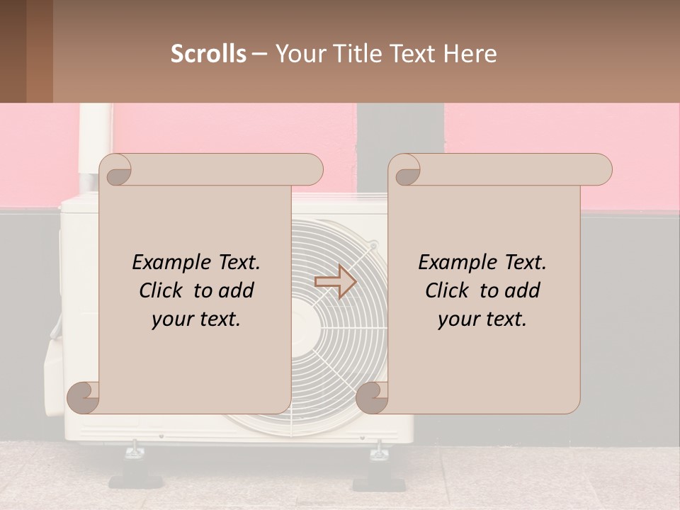 Conditioner Cold Heat PowerPoint Template