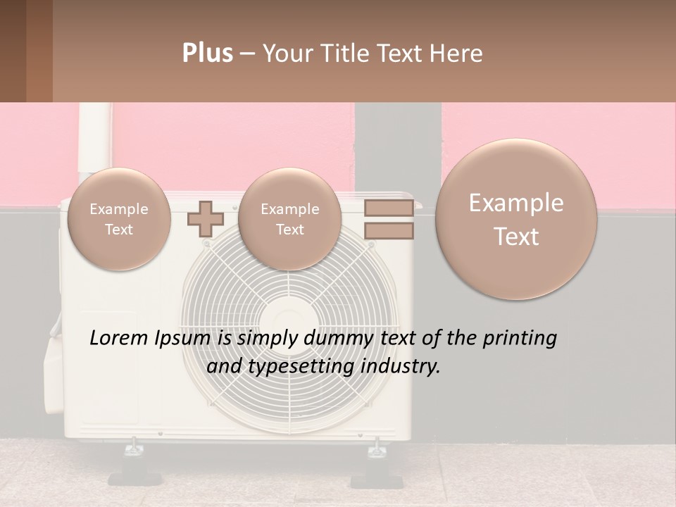 Conditioner Cold Heat PowerPoint Template
