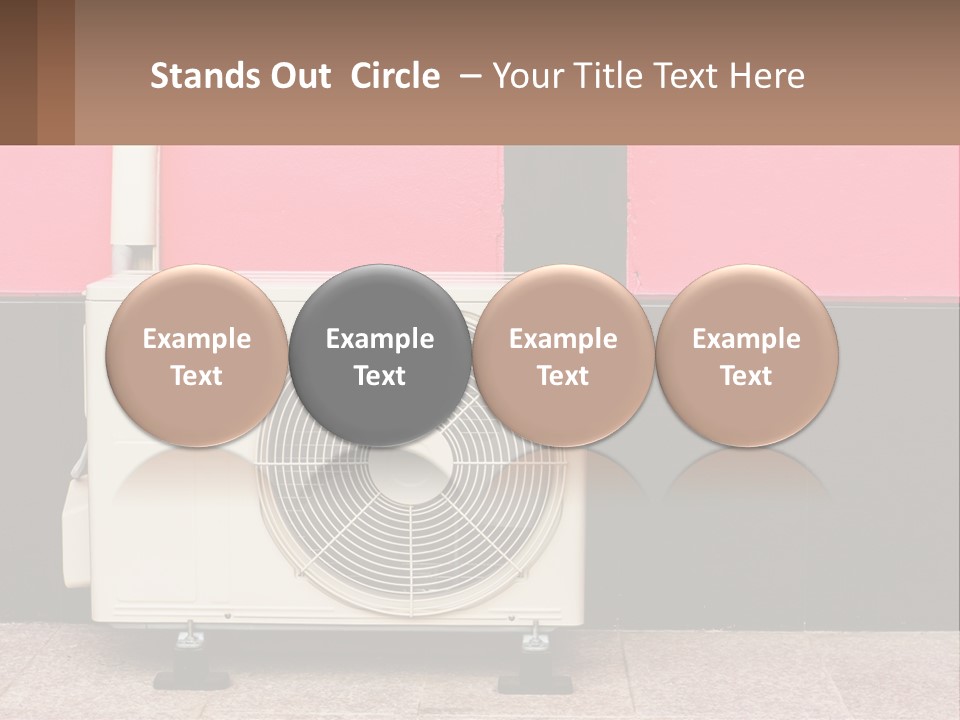 Conditioner Cold Heat PowerPoint Template