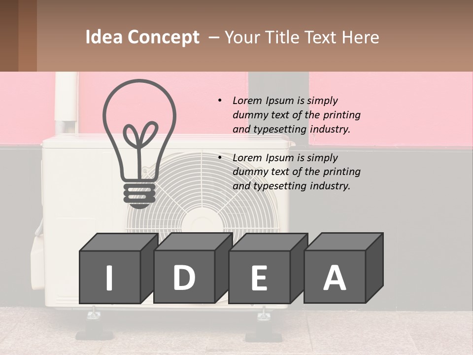 Conditioner Cold Heat PowerPoint Template