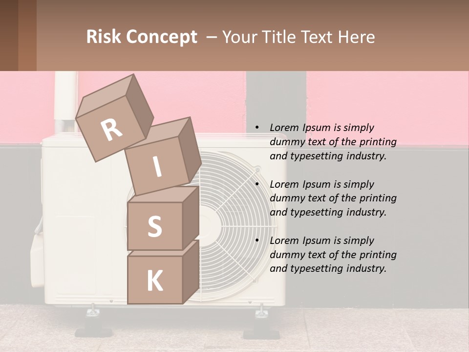 Conditioner Cold Heat PowerPoint Template
