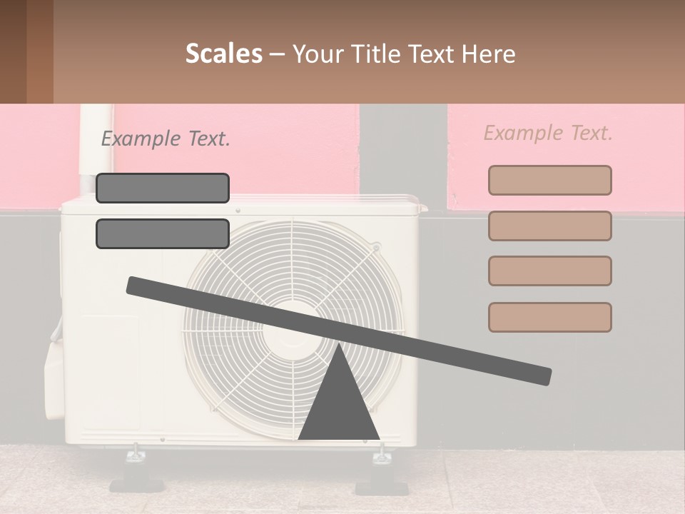 Conditioner Cold Heat PowerPoint Template