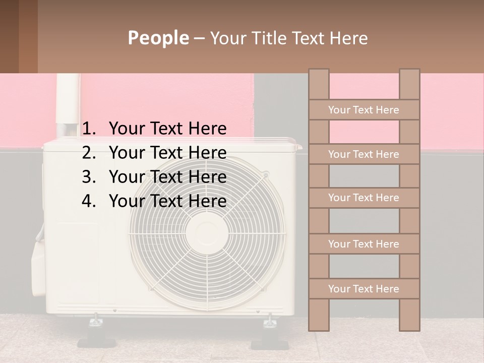 Conditioner Cold Heat PowerPoint Template