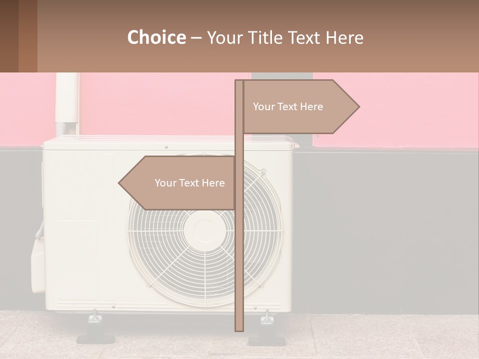Conditioner Cold Heat PowerPoint Template