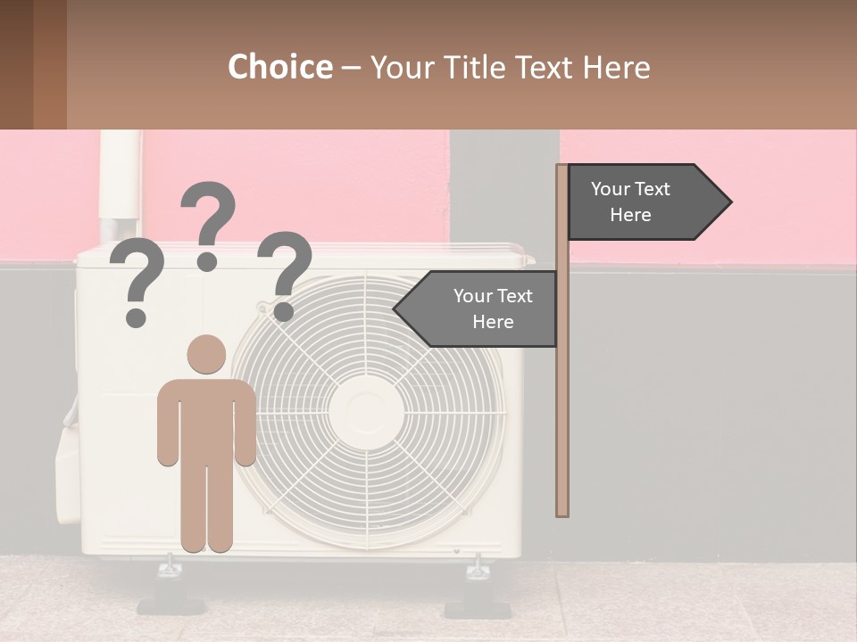 Conditioner Cold Heat PowerPoint Template