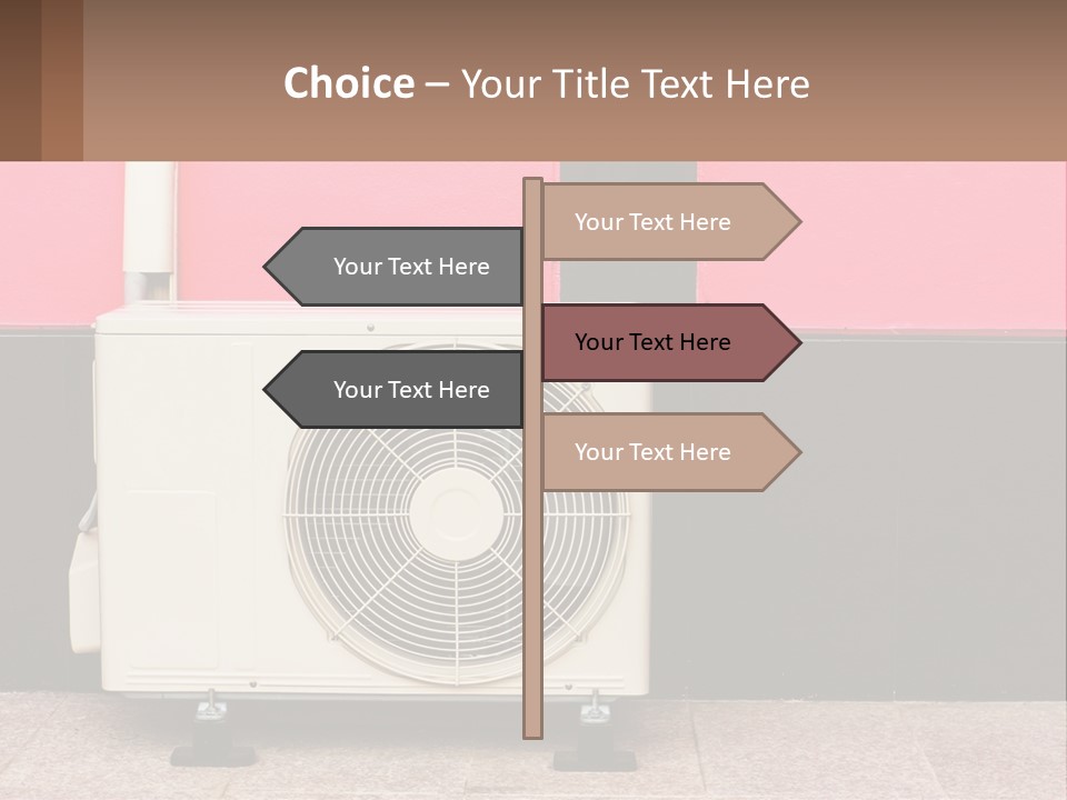 Conditioner Cold Heat PowerPoint Template