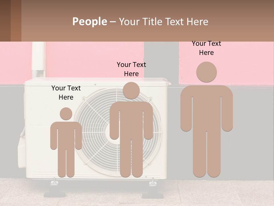 Conditioner Cold Heat PowerPoint Template