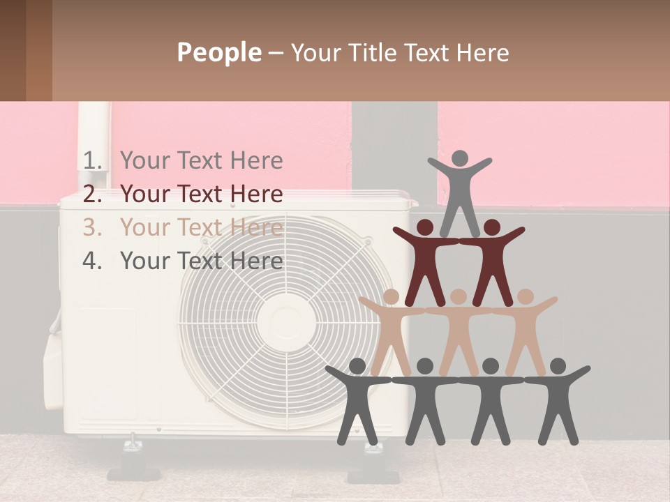 Conditioner Cold Heat PowerPoint Template