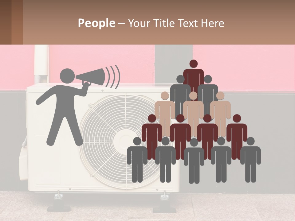 Conditioner Cold Heat PowerPoint Template