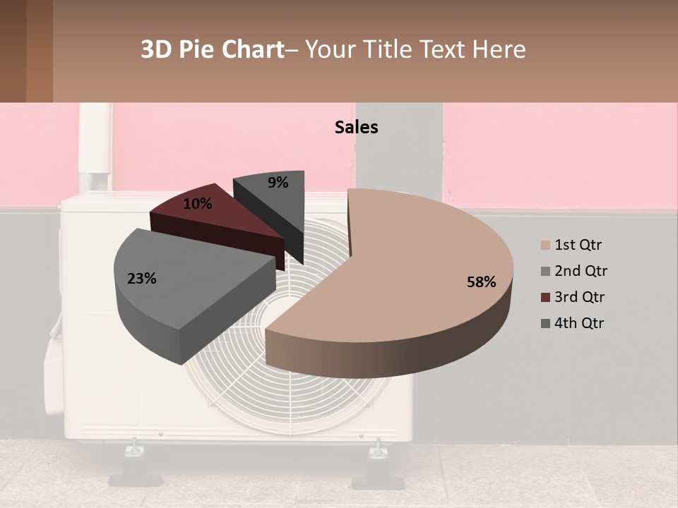 Conditioner Cold Heat PowerPoint Template
