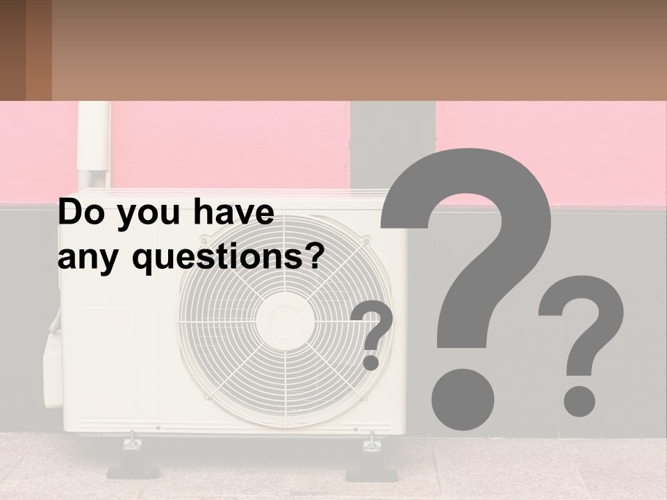 Conditioner Cold Heat PowerPoint Template