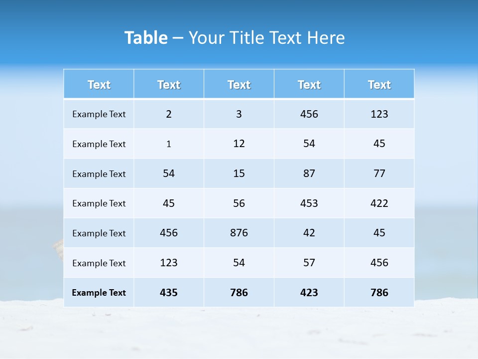 Cold White Heat PowerPoint Template