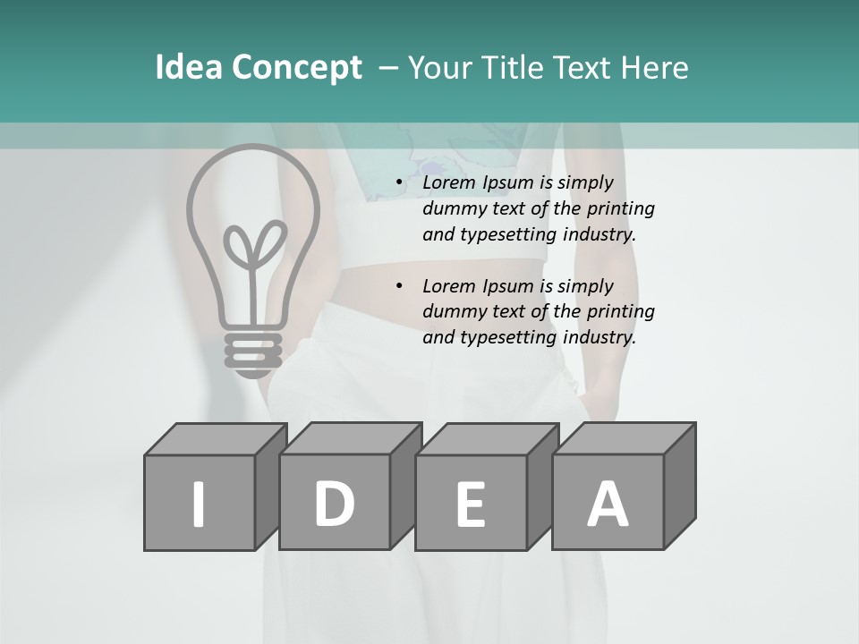 Cool Electricity White PowerPoint Template