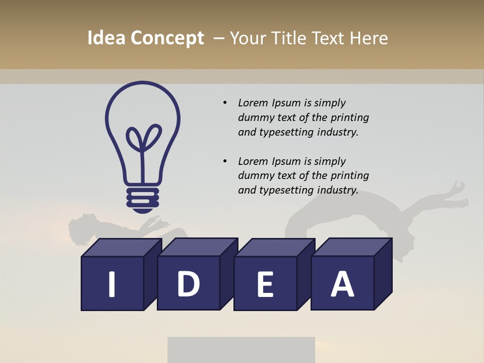 Supply Switch White PowerPoint Template