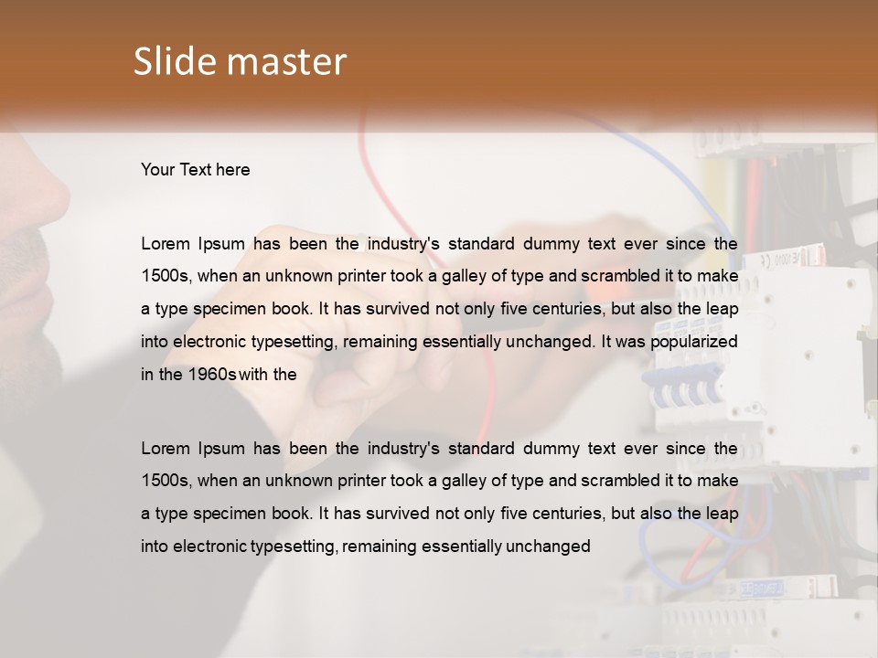 System Conditioner Electricity PowerPoint Template
