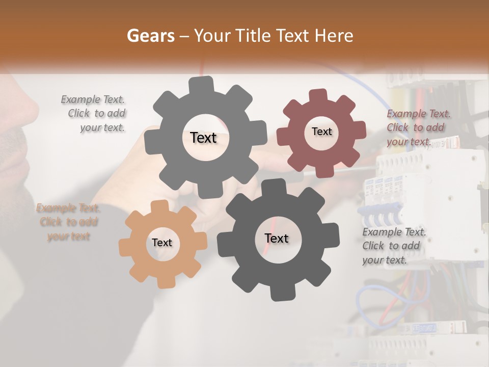 System Conditioner Electricity PowerPoint Template