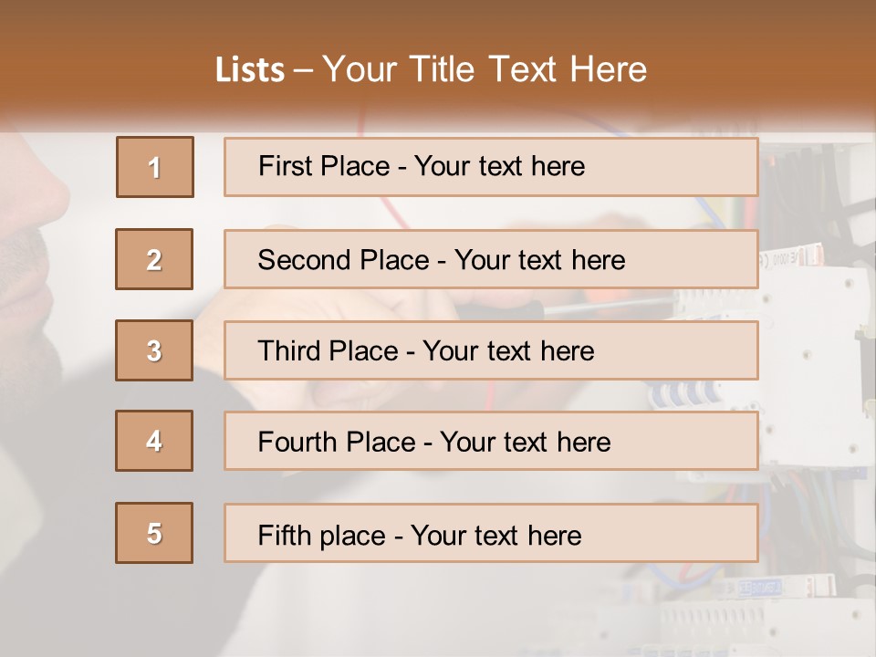 System Conditioner Electricity PowerPoint Template