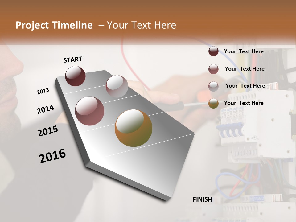 System Conditioner Electricity PowerPoint Template