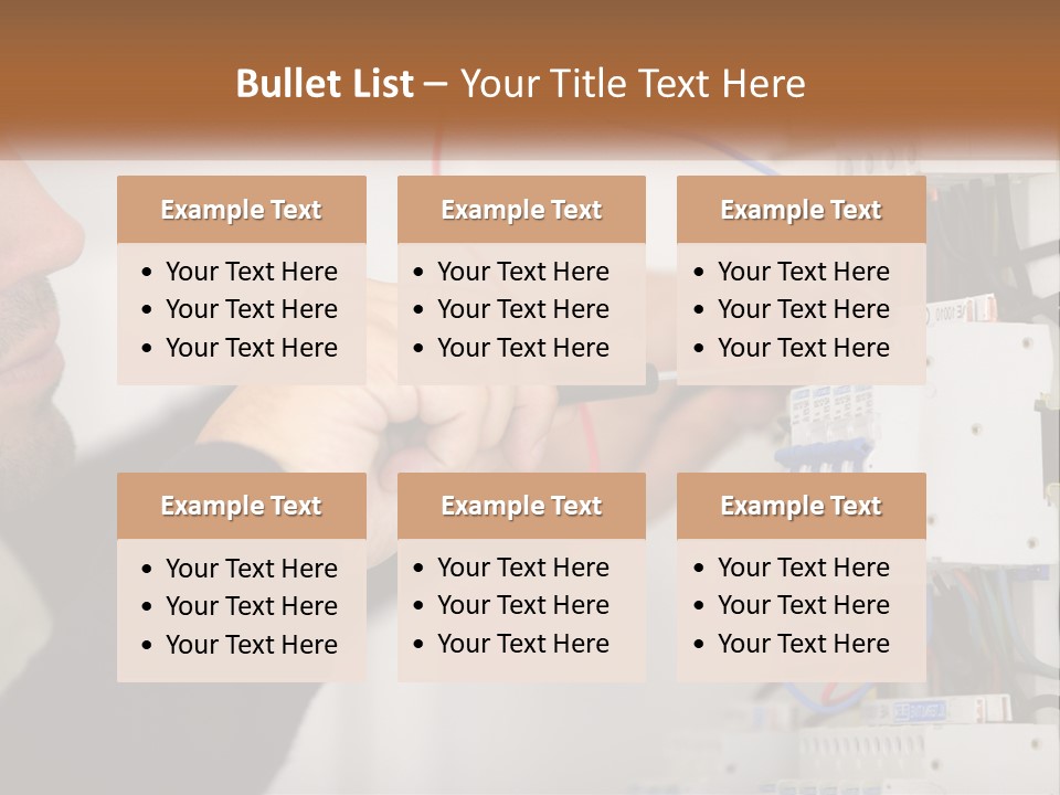 System Conditioner Electricity PowerPoint Template