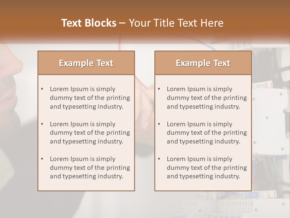 System Conditioner Electricity PowerPoint Template